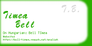 timea bell business card